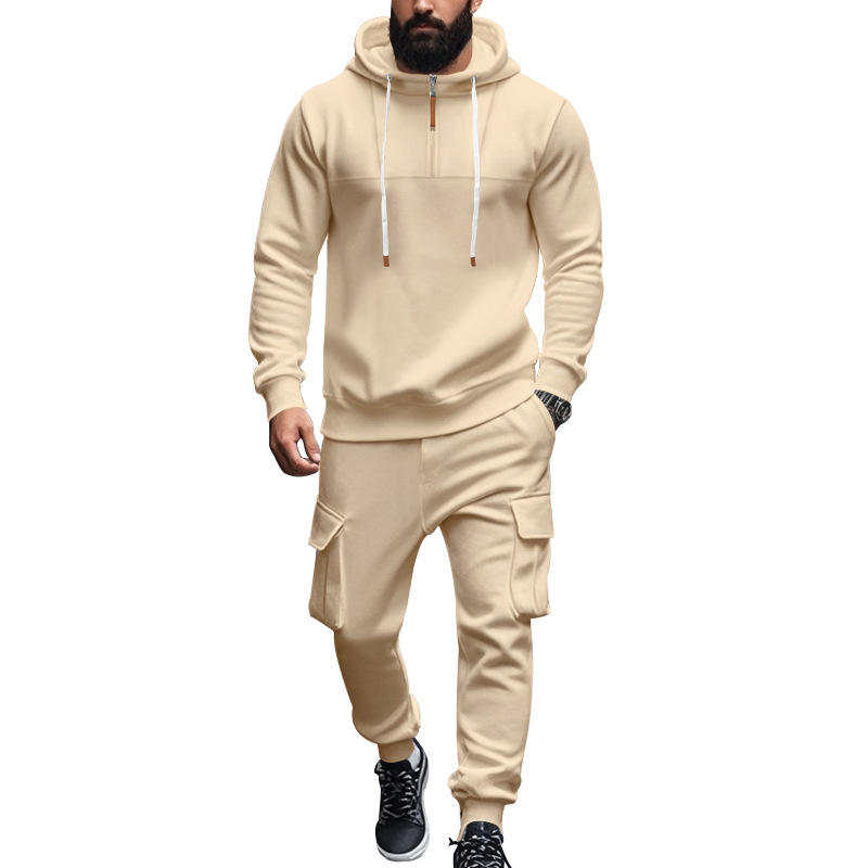 Fleece Hoodie Lined - Men's Hoodie Pants Set Fleece Lined