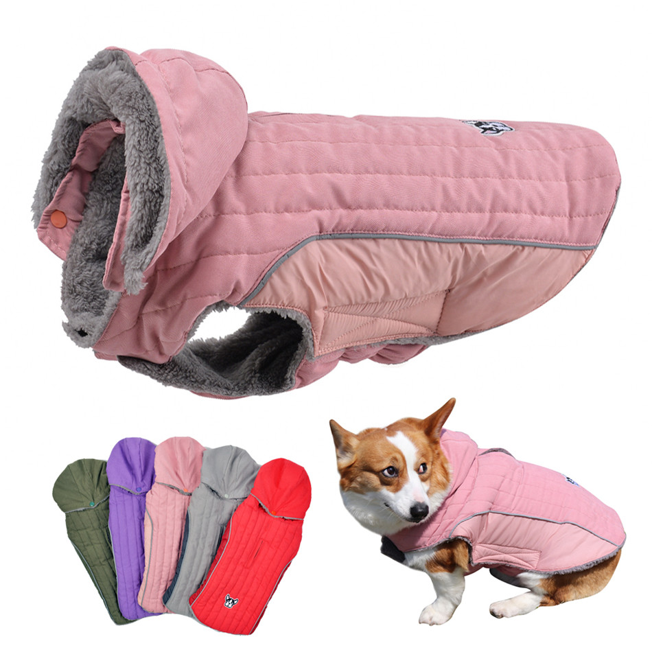 Fleece Hoodie Lined - Mùa Đông Quần Áo Cho Chó