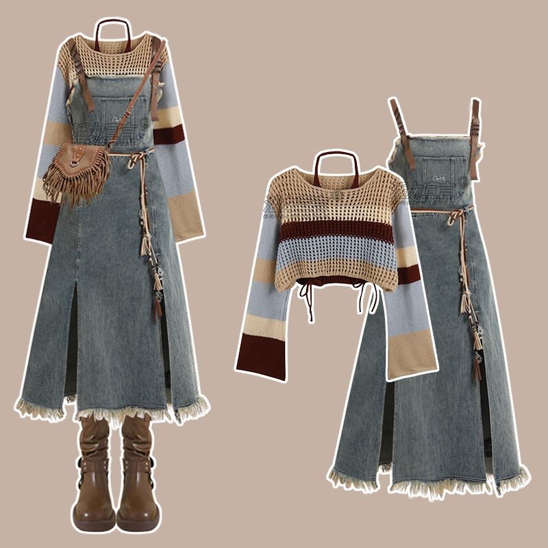 Winter Wear Clothes - 2026 Spring New Vintage Denim Skirt
