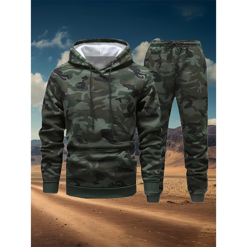 Winter Clothing For - Autumn Camouflage 3D Print Hoodies Pant