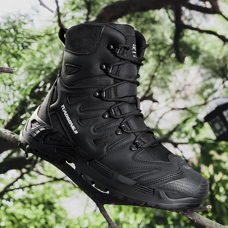 Winter Clothing Material - Men's Outdoor Hiking Tactical Boots Ankle