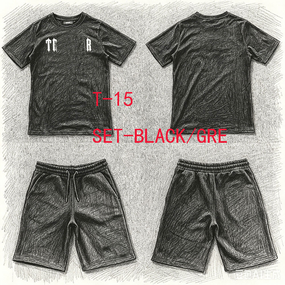 Winter Clothing For - T-15 Short Set Tracksuit Trousers T-shirt
