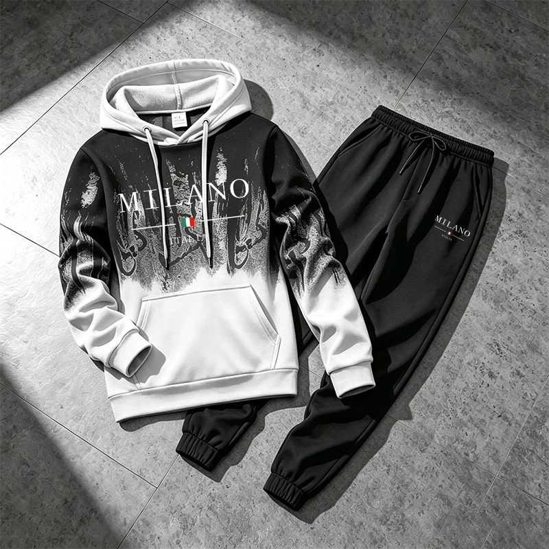 Splashed ink Men's Hoodie Trac - đánh giá và giá Winter Clothing For