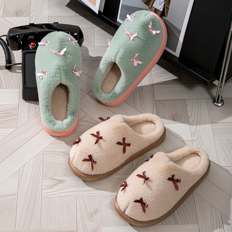 Fashion Women's Bow Slippers W - đánh giá và giá Winter Clothing Material