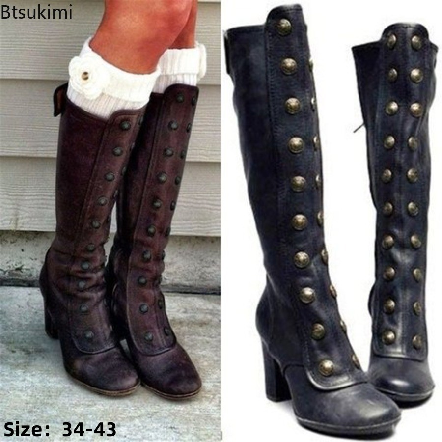 Retro Black Fashion Rivet Deco - đánh giá và giá Winter Clothing Material