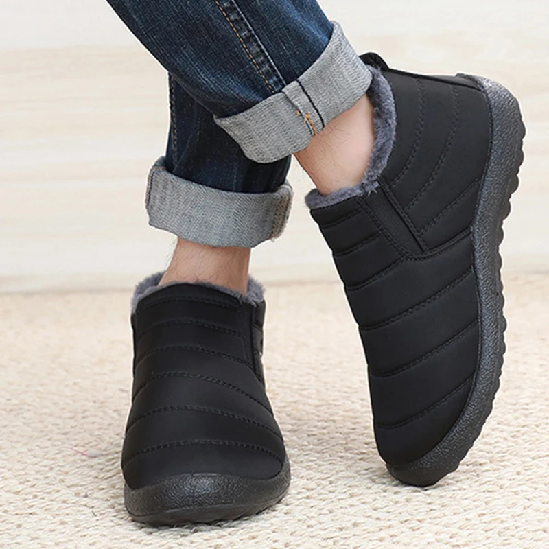 Fashion Men's Snow Boots Ankle - đánh giá và giá Winter Clothing Material