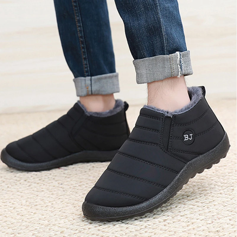 Fashion Men's Snow Boots Ankle - đánh giá và giá Winter Clothing Material