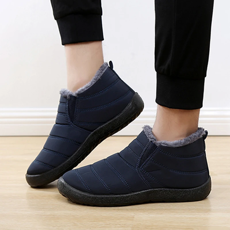Fashion Men's Snow Boots Ankle - đánh giá và giá Winter Clothing Material
