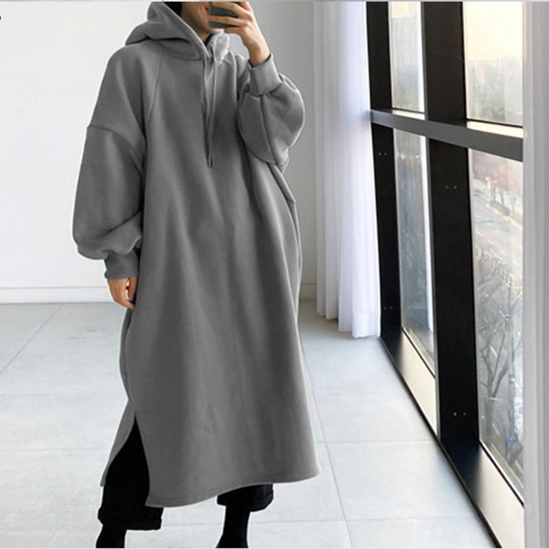 Autumn and winter 150KG ladies - đánh giá và giá Fleece Hoodie Lined