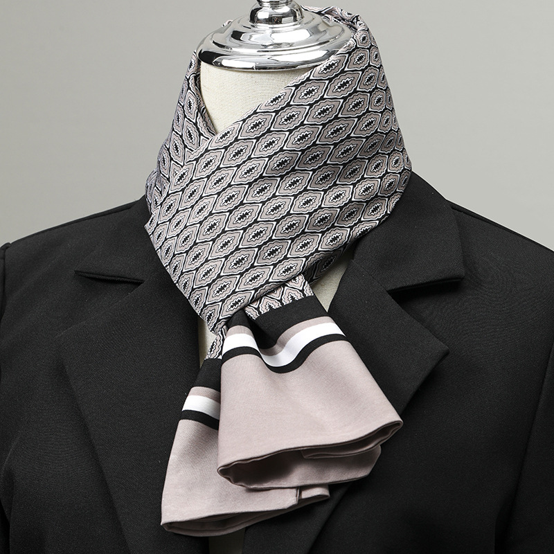 Men's Scarf Imitation Silk Nec - đánh giá và giá Winter Wear Clothes