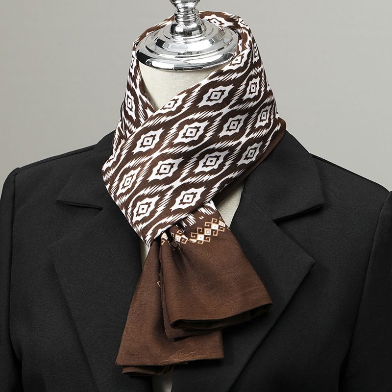 Men's Scarf Imitation Silk Nec - đánh giá và giá Winter Wear Clothes