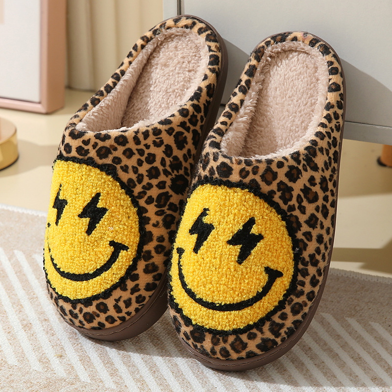 Leopard Print Home Slippers fo - đánh giá và giá Winter Clothing Material