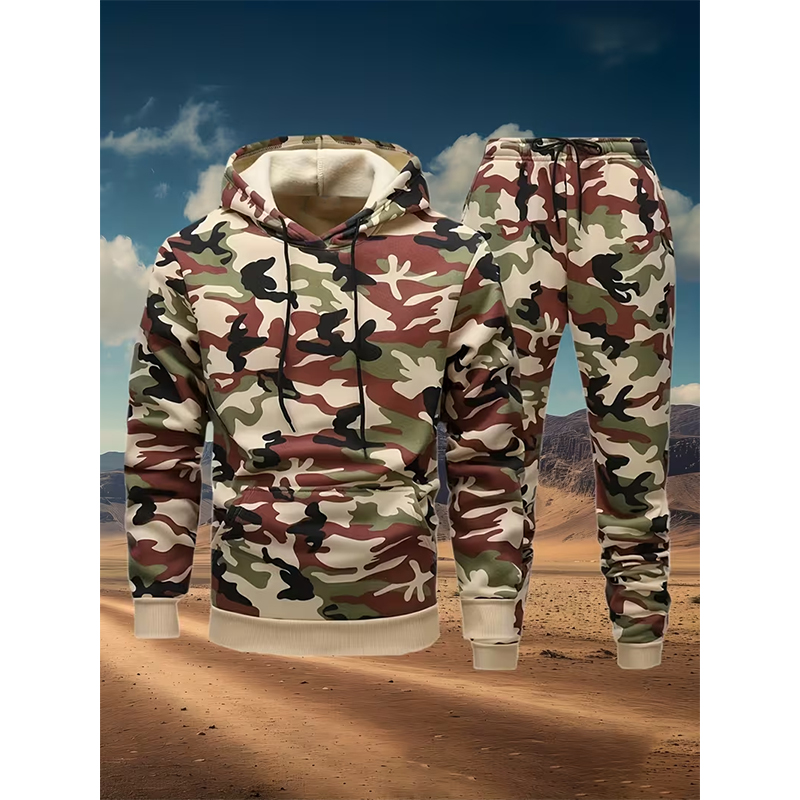 Autumn Camouflage 3D Print Hoo - đánh giá và giá Winter Clothing For