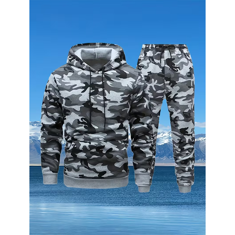 Autumn Camouflage 3D Print Hoo - đánh giá và giá Winter Clothing For