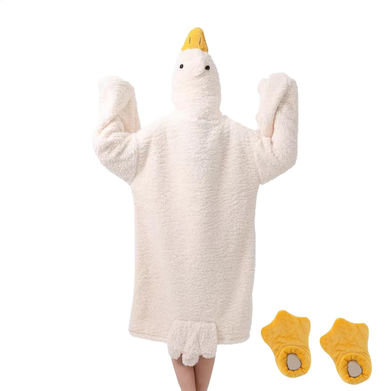 Wearable blanket Goose Robe Co - đánh giá và giá Fleece Hoodie Lined