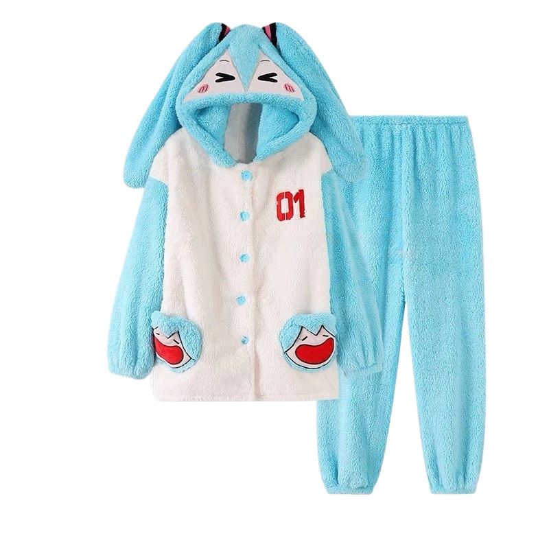 Hatsune Miku cartoon animation - đánh giá và giá Fleece Hoodie Lined