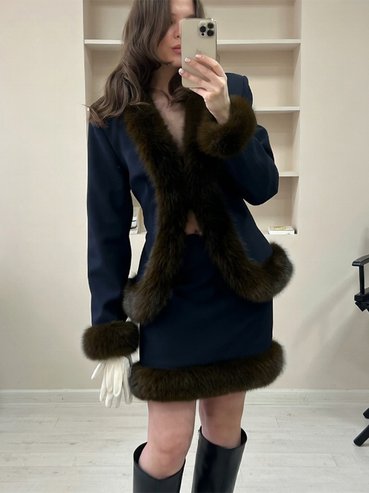 Women's Fur Patchwork Skirt Su - đánh giá và giá Winter Clothing Trends 2026