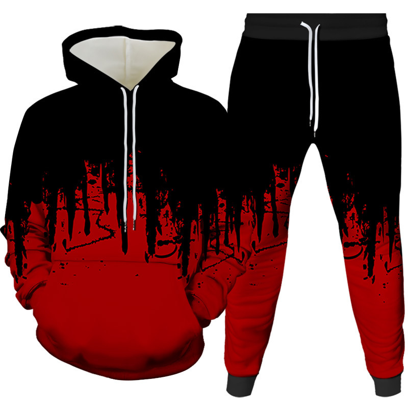 Ink Painting 3D Printed Hoodie - đánh giá và giá Winter Clothing For